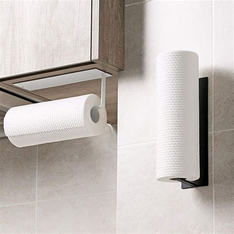 paper towel holder stainless steel under cabinet|self adhesive paper towel holder.